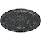 Ekena Millwork Tristan Ceiling Medallion (Fits Canopies up to 5 1/2"), Hand-Painted Pewter, 26"OD x 3"P CM26TNPES - alternate 3